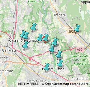Mappa Via Giuseppe Verdi, 21054 Fagnano Olona VA, Italia (3.08077)