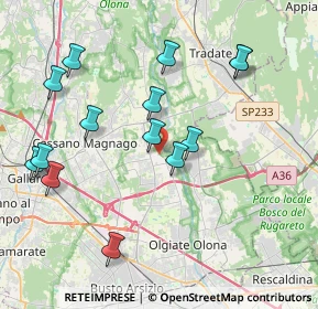 Mappa Via Giuseppe Verdi, 21054 Fagnano Olona VA, Italia (4.17286)