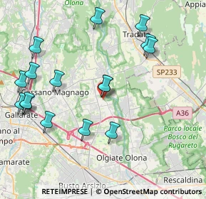 Mappa Via Giuseppe Verdi, 21054 Fagnano Olona VA, Italia (4.53438)