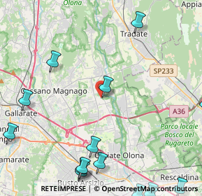 Mappa Via Giuseppe Verdi, 21054 Fagnano Olona VA, Italia (6.71688)