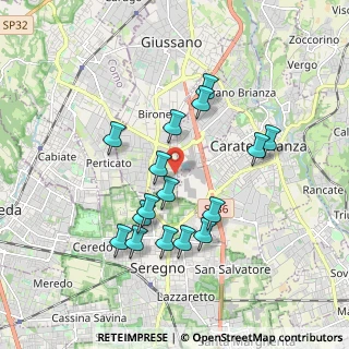 Mappa Via Po, 20833 Giussano MB, Italia (1.69813)