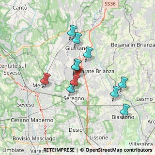 Mappa Via Po, 20833 Giussano MB, Italia (3.14091)