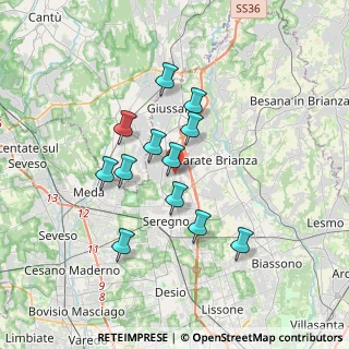 Mappa Via Po, 20833 Giussano MB, Italia (2.93417)