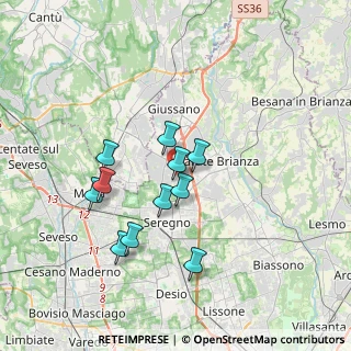 Mappa Via Po, 20833 Giussano MB, Italia (3.04364)