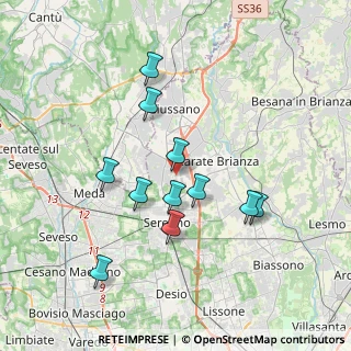 Mappa Via Po, 20833 Giussano MB, Italia (3.34636)