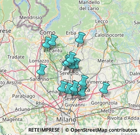 Mappa Via Po, 20833 Giussano MB, Italia (10.00625)