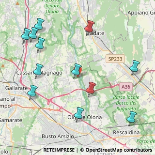 Mappa Via Cesare Battisti, 21054 Fagnano Olona VA, Italia (5.175)