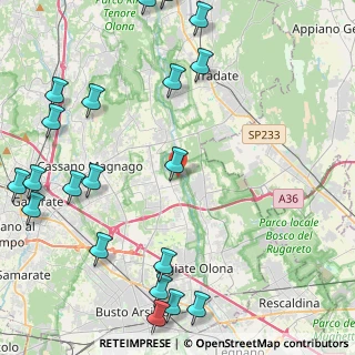 Mappa Via Cesare Battisti, 21054 Fagnano Olona VA, Italia (6.121)