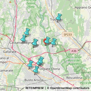 Mappa Via Cesare Battisti, 21054 Fagnano Olona VA, Italia (3.55455)
