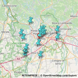 Mappa Viale dell'Innovazione, 24048 Treviolo BG, Italia (6.10063)