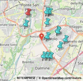 Mappa Viale dell'Innovazione, 24048 Treviolo BG, Italia (1.79769)