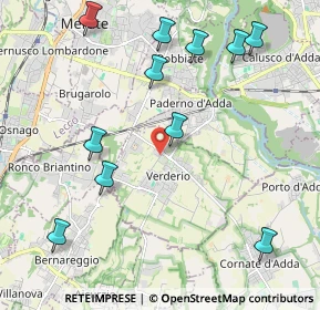 Mappa Via Giacomo Leopardi, 23878 Verderio Superiore LC, Italia (2.41364)