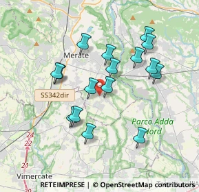 Mappa Via Giacomo Leopardi, 23878 Verderio Superiore LC, Italia (3.3175)
