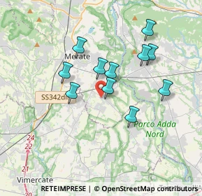 Mappa Via Giacomo Leopardi, 23878 Verderio Superiore LC, Italia (3.03909)