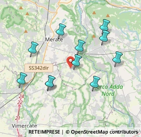 Mappa Via Giacomo Leopardi, 23878 Verderio Superiore LC, Italia (3.69545)