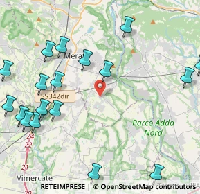 Mappa Via Giacomo Leopardi, 23878 Verderio Superiore LC, Italia (5.73)