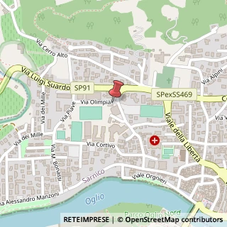 Mappa Via Olimpia, 24067 Sarnico BG, Italia, 24067 Sarnico, Bergamo (Lombardia)