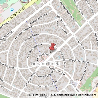 Mappa Corso degli Alisei, 1A, 33054 Lignano Sabbiadoro, Udine (Friuli-Venezia Giulia)