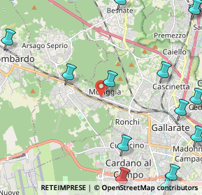 Mappa Via Monte leone, 21011 Casorate Sempione VA, Italia (3.295)