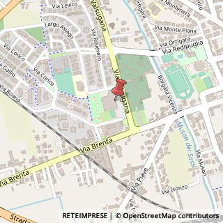 Mappa Via Valsugana, 3, 31033 Castelfranco Veneto, Treviso (Veneto)
