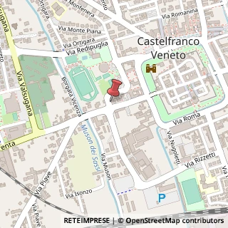 Mappa Via Podgora, 59, 31033 Castelfranco Veneto, Treviso (Veneto)