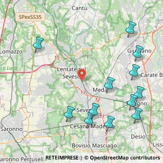 Mappa Vicolo Fiume, 20823 Lentate sul Seveso MB, Italia (5.4425)