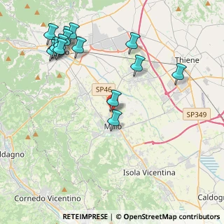 Mappa Via Proe di Pisa, 36034 Malo VI, Italia (4.97467)
