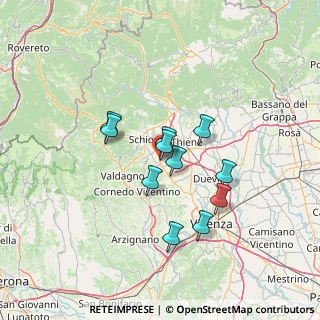 Mappa Via Proe di Pisa, 36034 Malo VI, Italia (10.63091)