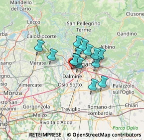 Mappa Via Provinciale Dalmine Almè, 24048 Treviolo BG, Italia (8.10786)
