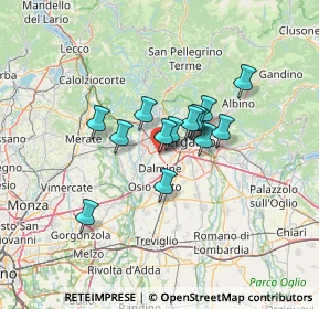 Mappa Via Provinciale Dalmine Almè, 24048 Treviolo BG, Italia (8.95571)