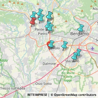 Mappa Via Provinciale Dalmine Almè, 24048 Treviolo BG, Italia (4.21538)