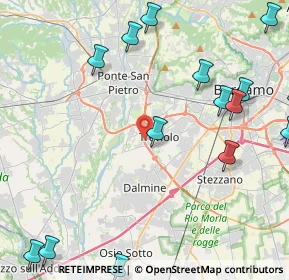 Mappa Via dei Compagnoni, 24048 Treviolo BG, Italia (5.85733)