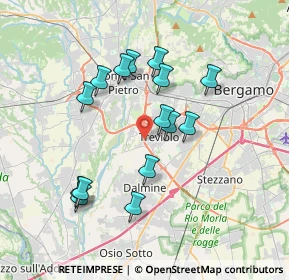 Mappa Via Provinciale Dalmine Almè, 24048 Treviolo BG, Italia (3.332)