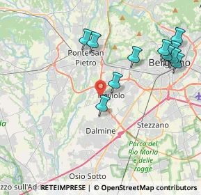 Mappa Via dei Compagnoni, 24048 Treviolo BG, Italia (4.36818)