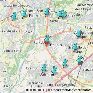 Mappa Via Provinciale Dalmine Almè, 24048 Treviolo BG, Italia (2.74231)