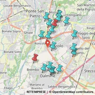 Mappa Via Provinciale Dalmine Almè, 24048 Treviolo BG, Italia (2.012)