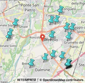 Mappa Via dei Compagnoni, 24048 Treviolo BG, Italia (2.589)