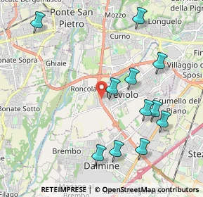Mappa Via dei Compagnoni, 24048 Treviolo BG, Italia (2.22)