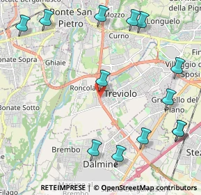 Mappa Via Provinciale Dalmine Almè, 24048 Treviolo BG, Italia (2.74231)