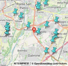 Mappa Via dei Compagnoni, 24048 Treviolo BG, Italia (2.5645)