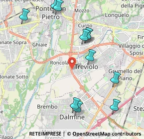 Mappa Via Provinciale Dalmine Almè, 24048 Treviolo BG, Italia (2.34273)