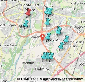 Mappa Via dei Compagnoni, 24048 Treviolo BG, Italia (1.76846)