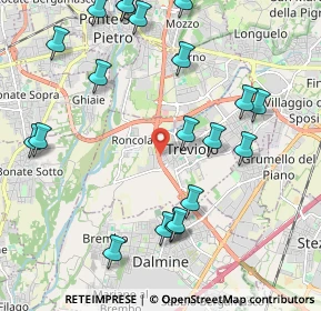 Mappa Via dei Compagnoni, 24048 Treviolo BG, Italia (2.462)