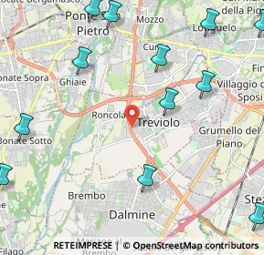 Mappa Via dei Compagnoni, 24048 Treviolo BG, Italia (3.05385)