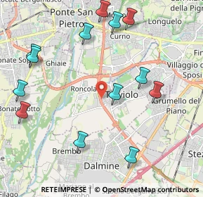 Mappa Via dei Compagnoni, 24048 Treviolo BG, Italia (2.43769)