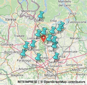 Mappa Via Giosuè Carducci, 20823 Lentate sul Seveso MB, Italia (10.82071)