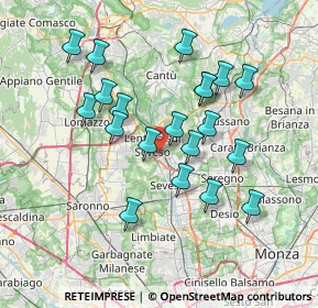 Mappa Via Giosuè Carducci, 20823 Lentate sul Seveso MB, Italia (6.7065)