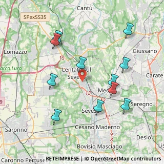 Mappa Via Giosuè Carducci, 20823 Lentate sul Seveso MB, Italia (4.13636)