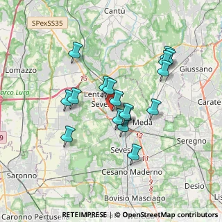 Mappa Via Giosuè Carducci, 20823 Lentate sul Seveso MB, Italia (3.06412)