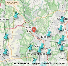 Mappa Via Giosuè Carducci, 20823 Lentate sul Seveso MB, Italia (6.7205)